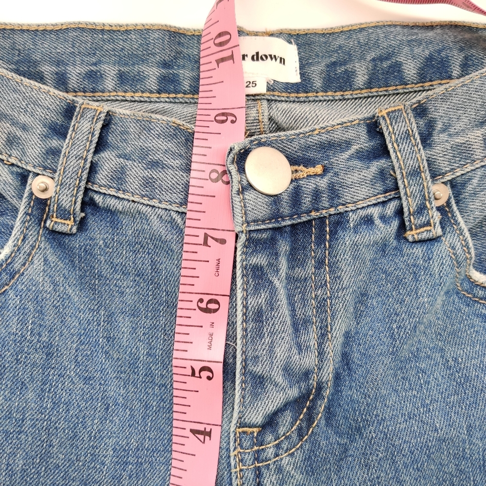 Revolve Superdown Distressed Busted Knee Jeans 25 - image 6